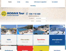Tablet Screenshot of moravatour.cz